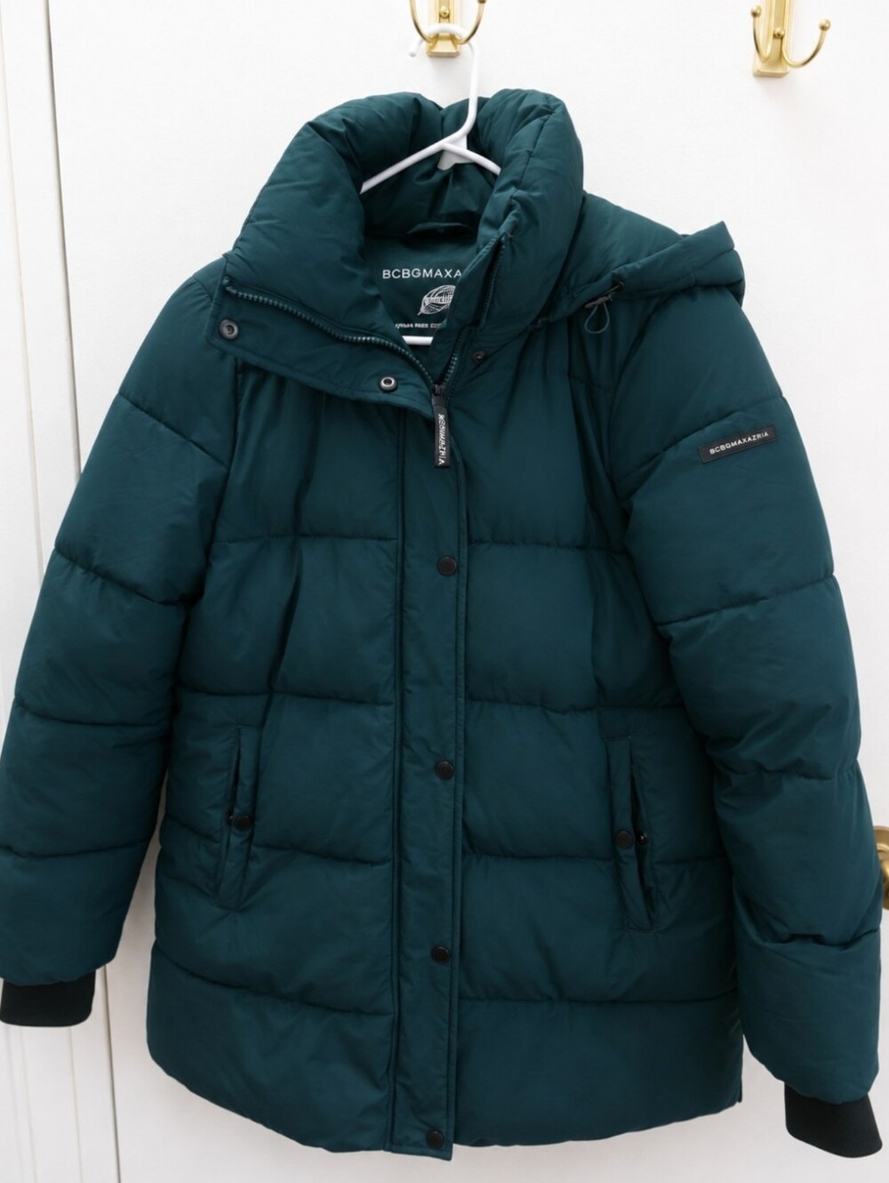 BCBG Woman's Hooded Puffer Jacket